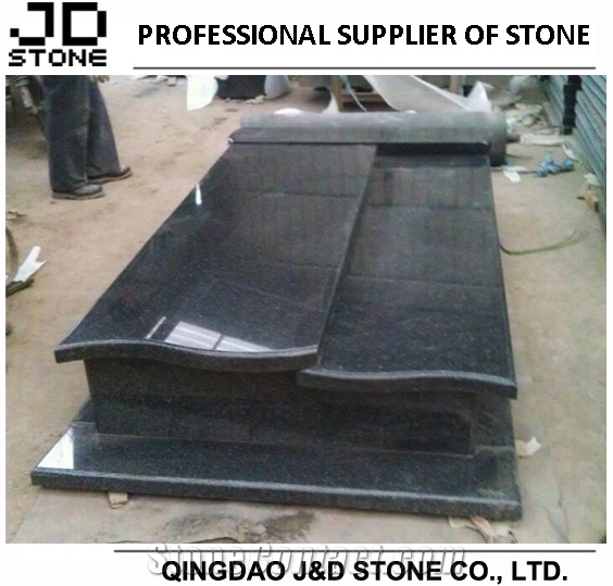 Poland Style Tombstone, Beida Qing Granite Tombstone for Poland