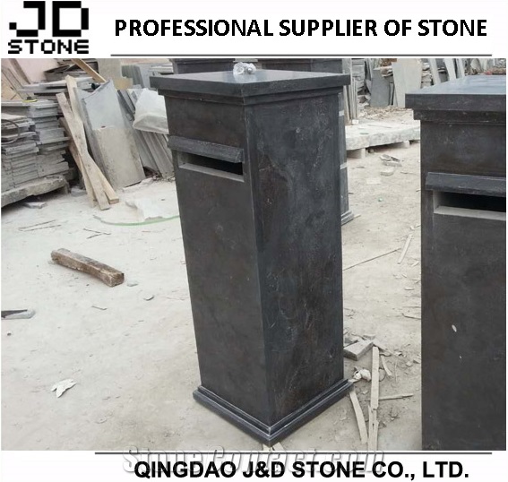Polished Bluestone Mailboxes, Dark Bluestone Letter Boxes