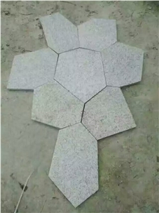 G350 Light Yellow Granite Irregular Flagestones on Mesh Competitive Prices