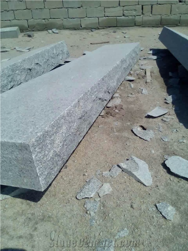 Sd G603 White Sesame Light Grey Granite Steps Stairs