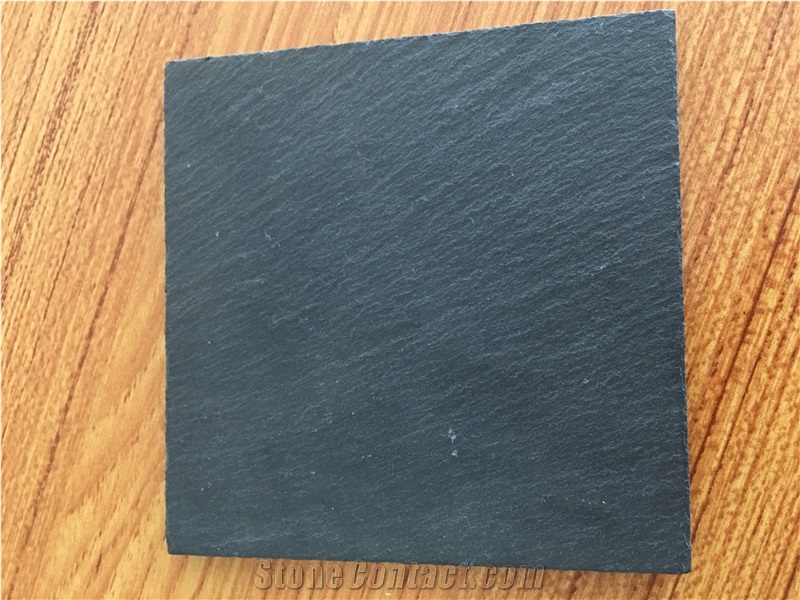 10x10cm Square Cut Edge Slate Stone Coaster