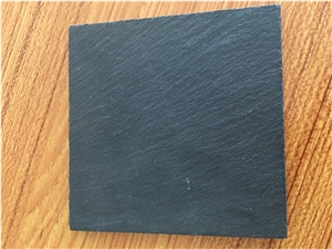 10x10cm Square Cut Edge Slate Stone Coaster 10x10cm Square Cut Edge Slate Stone Coaster
