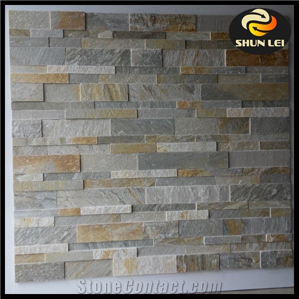 China Multicolor Slate Culture Stone/Stone Wall Cladding/Slate Ledges/Slate Culture Stone