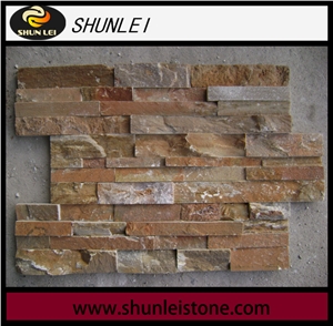 Chinese Rust Slate Cultured Stone, Wall Cladding