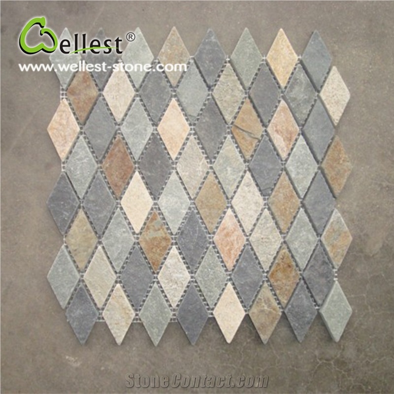 Wholesale High Quality Slate Kitchen Backsplash Mosaic