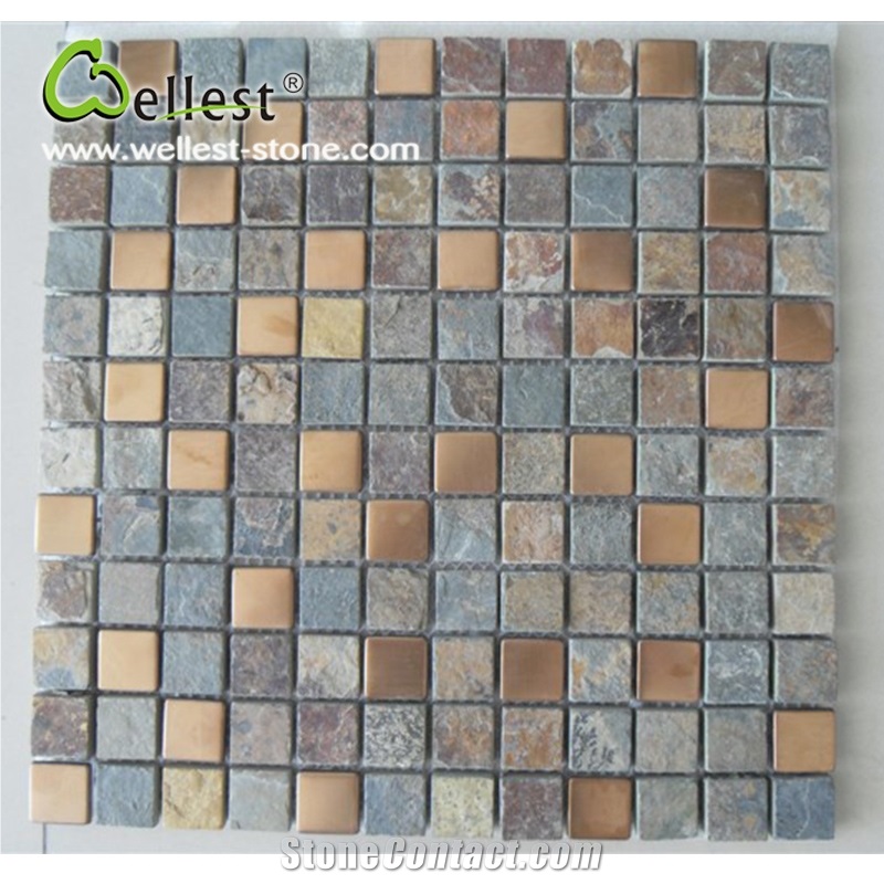 Wholesale High Quality Slate Kitchen Backsplash Mosaic