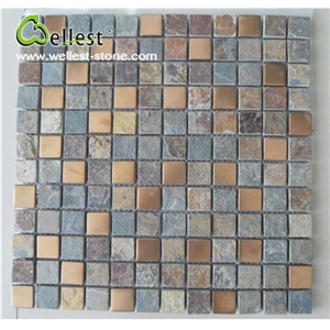 Wholesale High Quality Slate Kitchen Backsplash Mosaic