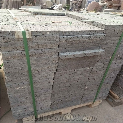 Cheap Natural Red Exterior Decoration Wall Cladding Lava Stone