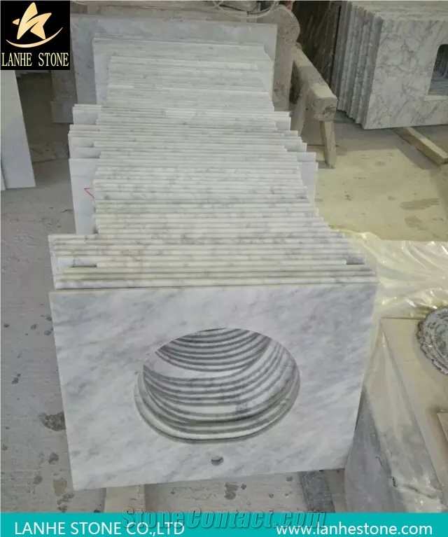 Carrara Bianco White Marble Bathroom Vanity Tops,Carrara White Marble Bathroom Vanity Tops,Carrara White Marble Countertops,Carrara White Stone Marble Bath Tops