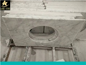 Carrara Bianco White Marble Bathroom Vanity Tops,Carrara White Marble Bathroom Vanity Tops,Carrara White Marble Countertops,Carrara White Stone Marble Bath Tops