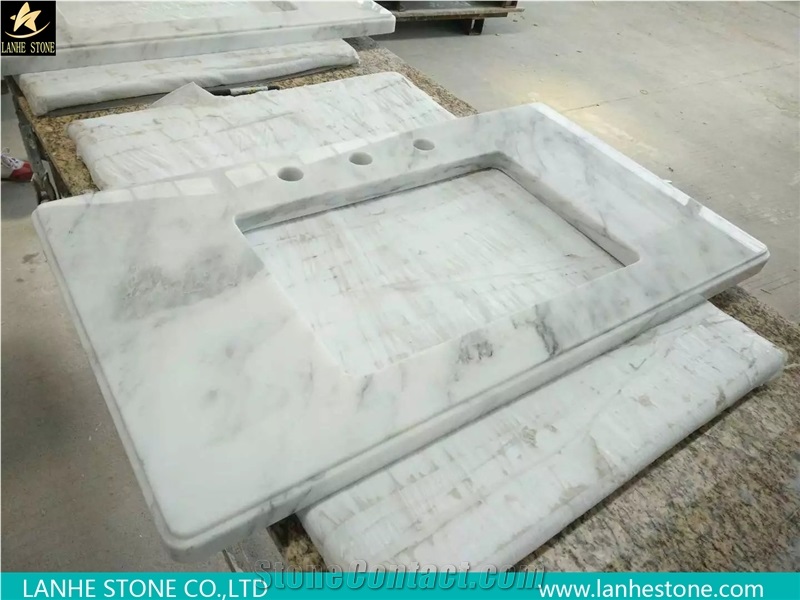 Carrara Bianco White Marble Bathroom Vanity Tops,Carrara White Marble Bathroom Vanity Tops,Carrara White Marble Countertops,Carrara White Stone Marble Bath Tops