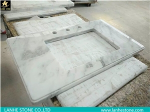 Carrara Bianco White Marble Bathroom Vanity Tops,Carrara White Marble Bathroom Vanity Tops,Carrara White Marble Countertops,Carrara White Stone Marble Bath Tops