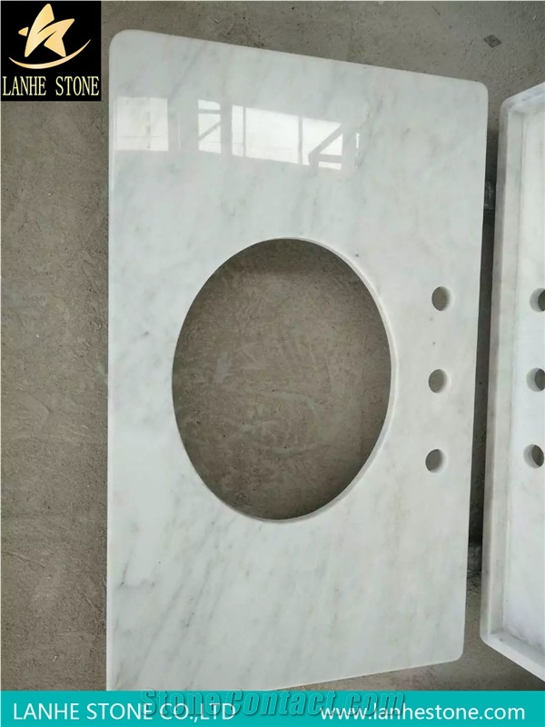 Italy Cararra White Marble Vanity Tops,Bianco Carrara Cd Bathroom Countertop,Blanc Carrara Honeycomb Panel Vanity Tops