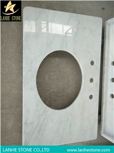 Italy Cararra White Marble Vanity Tops,Bianco Carrara Cd Bathroom Countertop,Blanc Carrara Honeycomb Panel Vanity Tops
