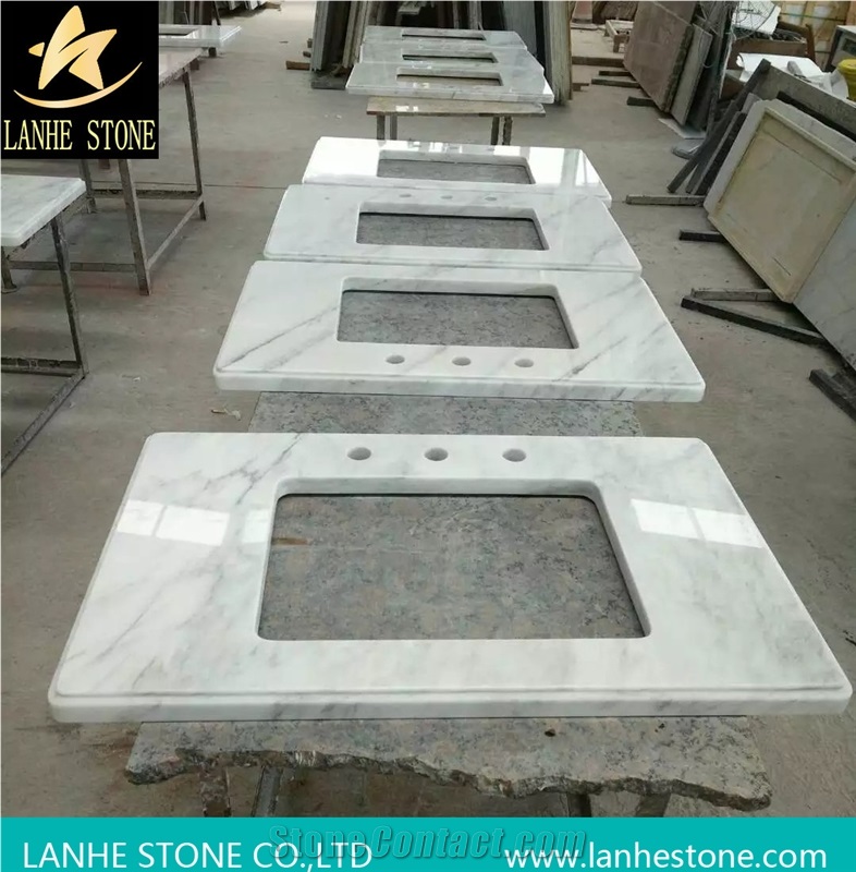 Italy Cararra White Marble Vanity Tops,Bianco Carrara Cd Bathroom Countertop,Blanc Carrara Honeycomb Panel Vanity Tops