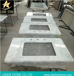 Italy Cararra White Marble Vanity Tops,Bianco Carrara Cd Bathroom Countertop,Blanc Carrara Honeycomb Panel Vanity Tops