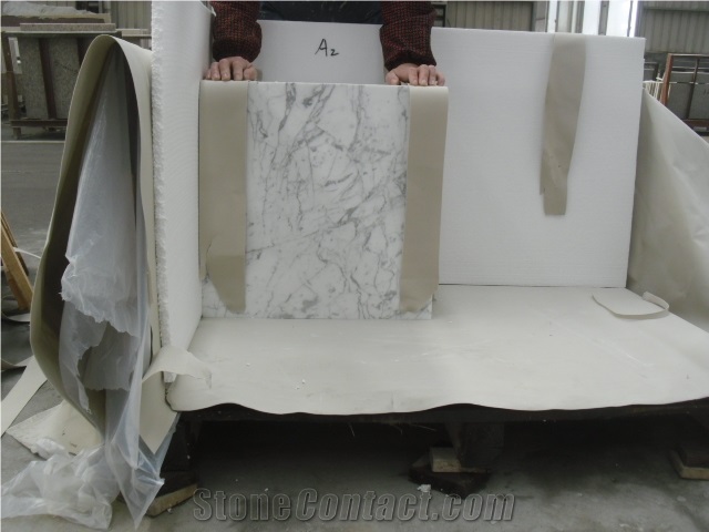 Bianco Carrara Marble Composite Porcelain Tiles,Marble Honeycomb Panels
