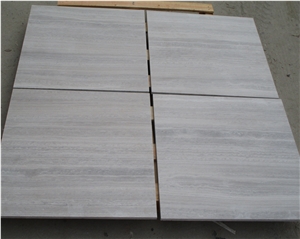 China White Wooden Honed Marble,Wooden Marble, White Wood Grain Marble, Wooden Vein White Marble Honed Tiles