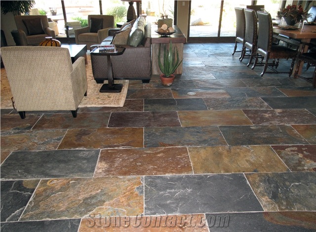 Chinese Rusty Slate Tiles,Multicolor Slate Floor Tiles,Rusty Slate Flooring,Slate Stone Flooring,Rust Slate Pattern,Stone Floor Covering