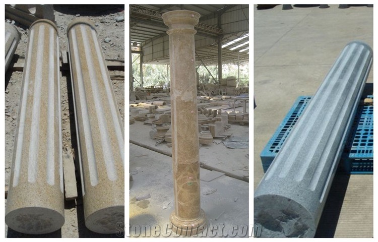 Granite Column & Sculptured Roman Columns & Architectural Columns