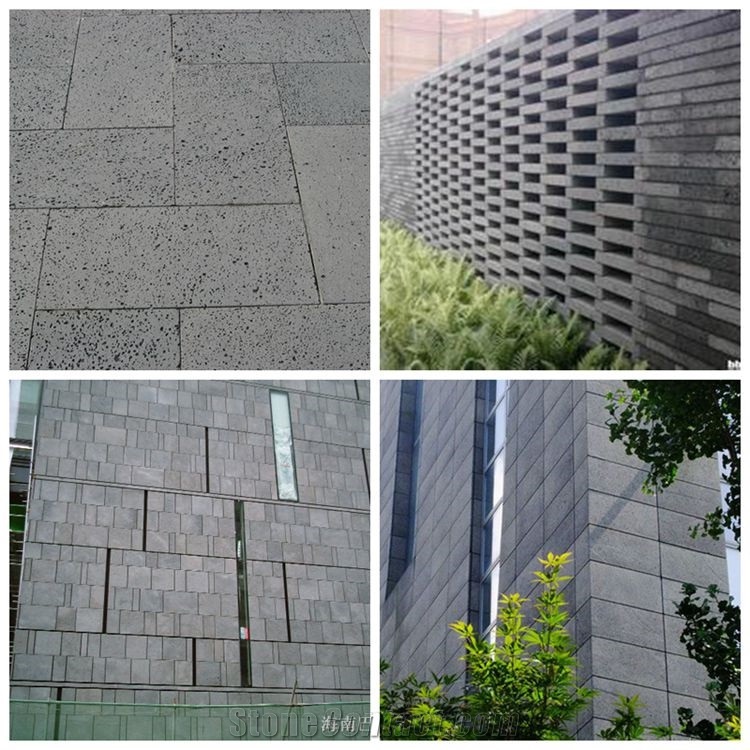 Grey Sawn Lava Stone Rock Tiles & Slabs, Moon Surface Grey Basalt