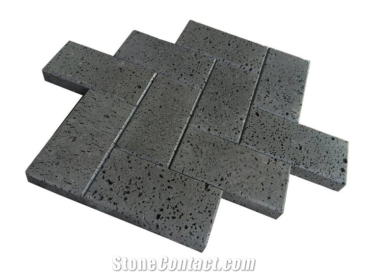 Grey Sawn Lava Stone Rock Tiles & Slabs, Moon Surface Grey Basalt