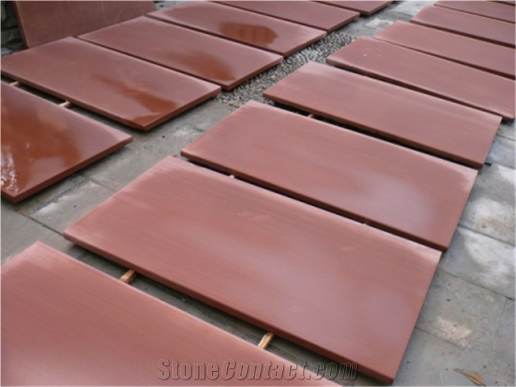 Natural Red Sandstone Slabs & Tiles, China Red Sandstone