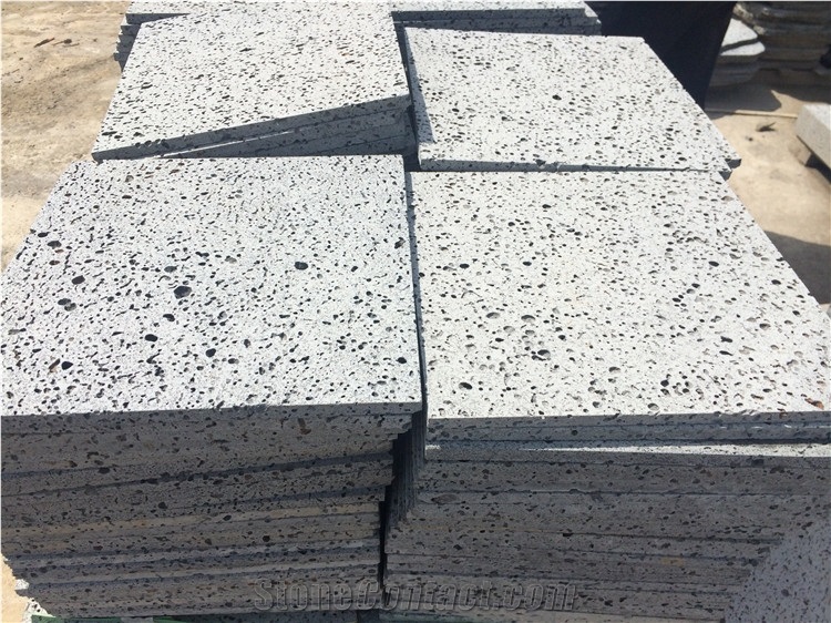 Volcanic Stone Tiles, Grey Lava Stone for Pavement, Lava Stone Grey Basalt Tiles
