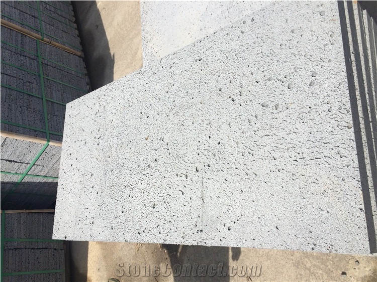 Volcanic Stone Tiles, Grey Lava Stone for Pavement, Lava Stone Grey Basalt Tiles