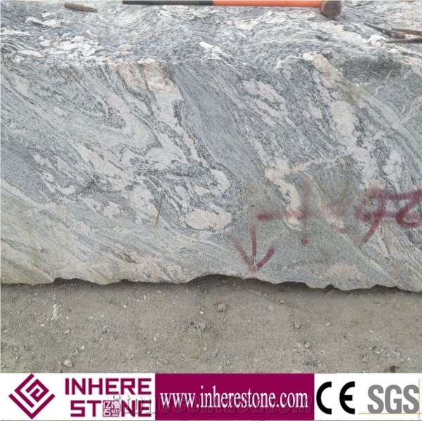 Cheap Price China Juparana Pink Granite Block, Desert Gold Granite Own Quarry, Hebei Desert Flower Gold Granite