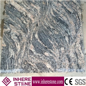 Cheap Price China Juparana Pink Granite Block, Desert Gold Granite Own Quarry, Hebei Desert Flower Gold Granite