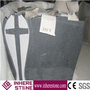 G654 Grey Granite Tombstone,Dark Grey Granite Tombstone,Cheap Tombstone,Headstone