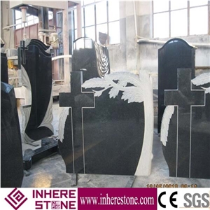Shanxi Black Granite Tombstone Graving Special Shanxi Black Granite Tombstone Graving Special
