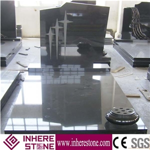 Shanxi Black Granite Tombstone Graving Special