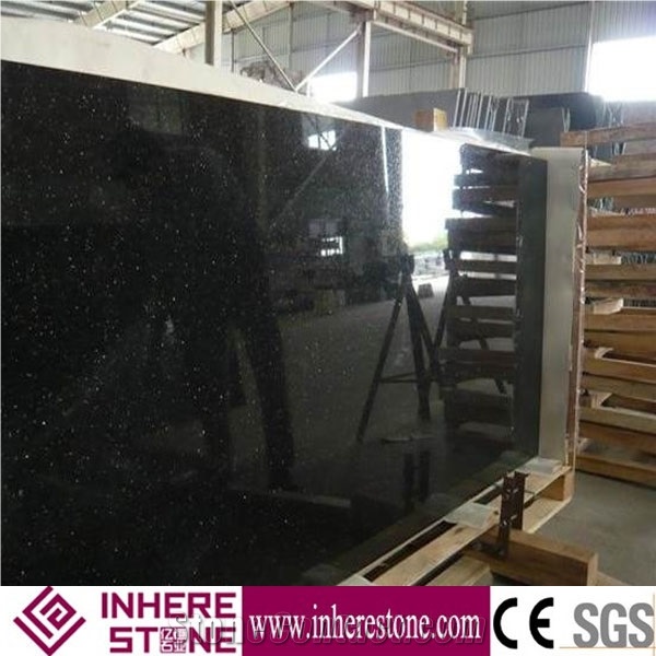 Wholesale Black Galaxy Lowes Granite Bathroom Vanities,India Nero Star Galaxy Bath Tops,Black Gold Granite Stone Bathroom Top