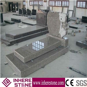Wholesale Polished G664 Granite Tombstone & Monument, Pink Color Tombstone Design