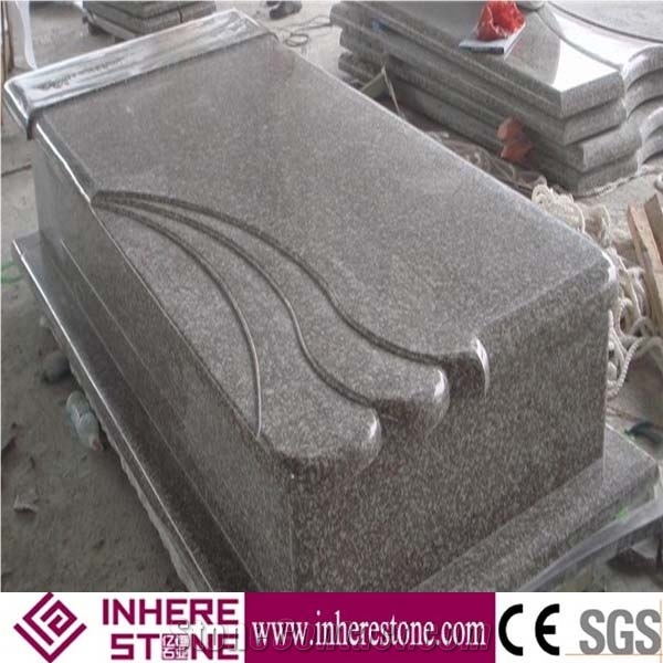 Wholesale Polished G664 Granite Tombstone & Monument, Pink Color Tombstone Design