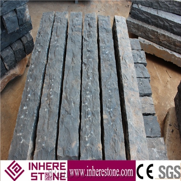 Zhangpu Black Basalt Kerbstone, Road Stone, Curbstone, Black Curbs