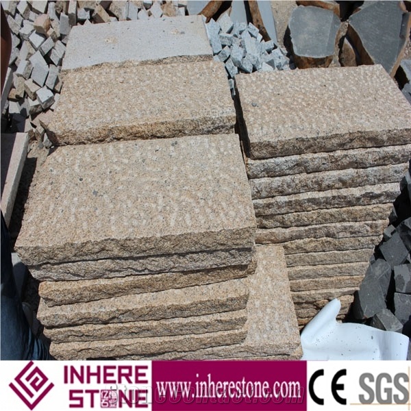 Zhangpu Rust Yellow Granite Paving Stone,Cube Stone