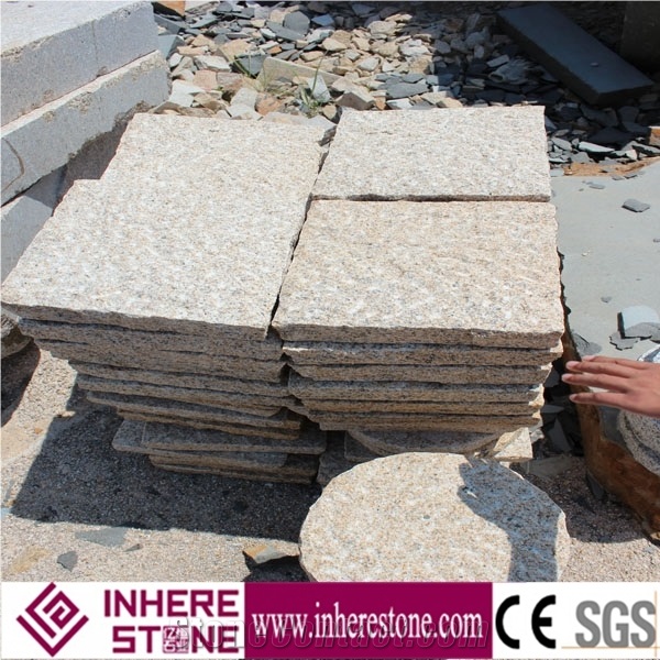 Zhangpu Rust Yellow Granite Paving Stone,Cube Stone