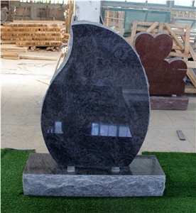 Bahama Blue Granite Teardrop Shape P2 Brp Monument