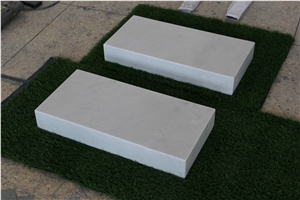 Hunan White Marble Grass Marker All Honed