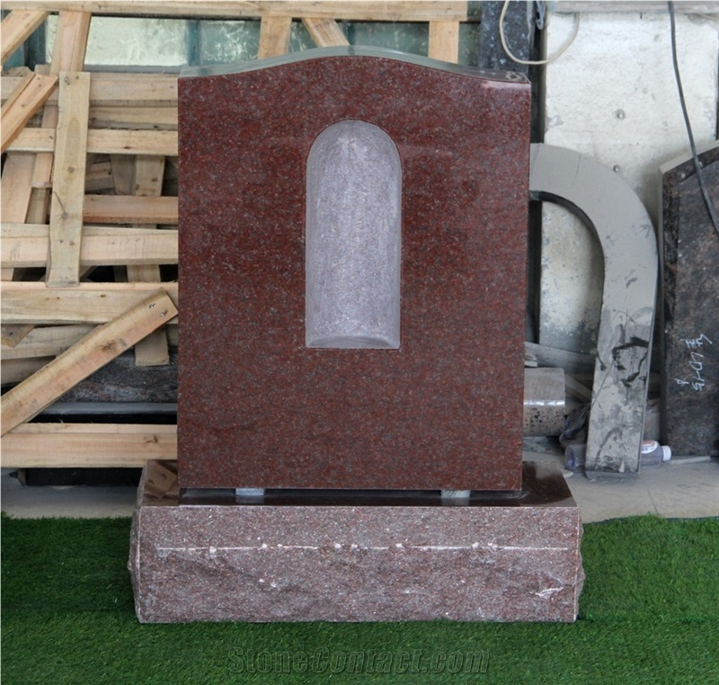 Indian Red Granite Polished All Monument Serp Top