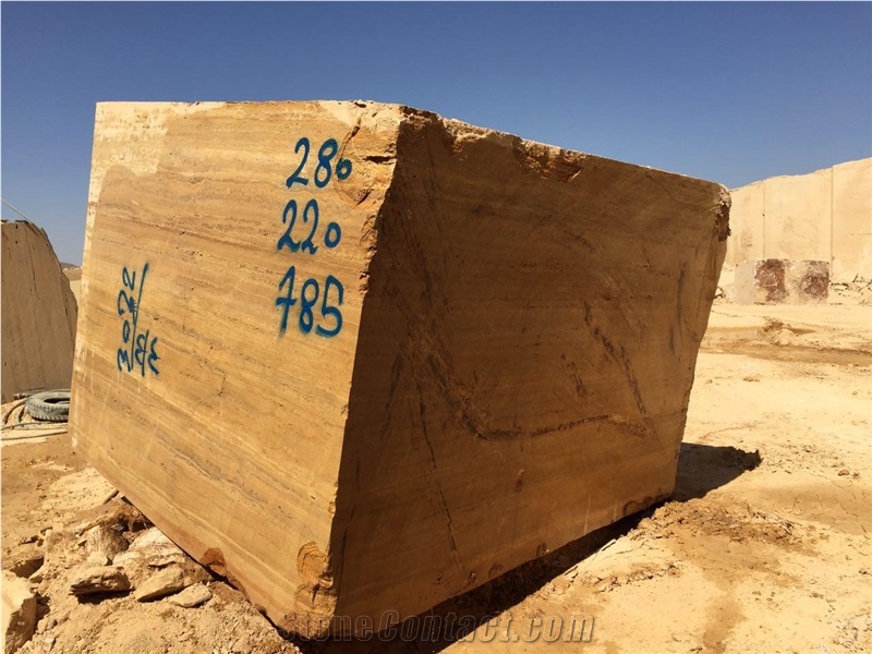 Lemon Travertine Blocks