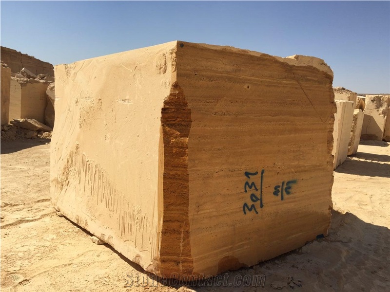 Lemon Travertine Blocks