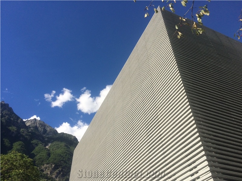 Serizzo Dubino Solar Shading, Stone Solar Shading, Granite Solar Shading, Serizzo Dubino Solar Shading System, Serizzo Dubino Sunscreening System for Facade