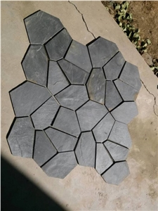 China Black Nero Slate Stacked Stone/Culture Stone /Ledge Stone for Feature Wall Cladding/ Walling Panel/ Loose Stone