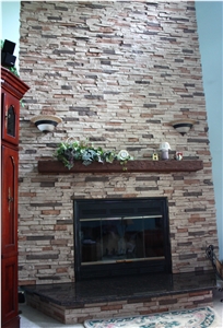 China Slate Stacked Stone/Culture Stone /Ledge Stone for Feature Wall Cladding/ Walling Panel/ Loose Stone for Fireplace Surround Decoration