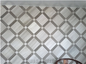 China White Wooden Grain Marble Tile for Bathroom Walling / Hotel Flooring Design/ China Bianco Serpentino Classic Marble Tiles Fpr Wall Cladding