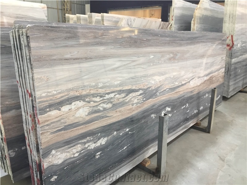 Palissandro Classico Venato Italy Blue Marble Slabs & Marble Tiles for Hotel Flooring Decoration